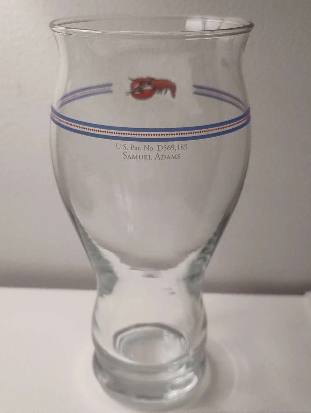 Vintage Samuel Adams Red Lobster promotional 1980s beer glass🍺